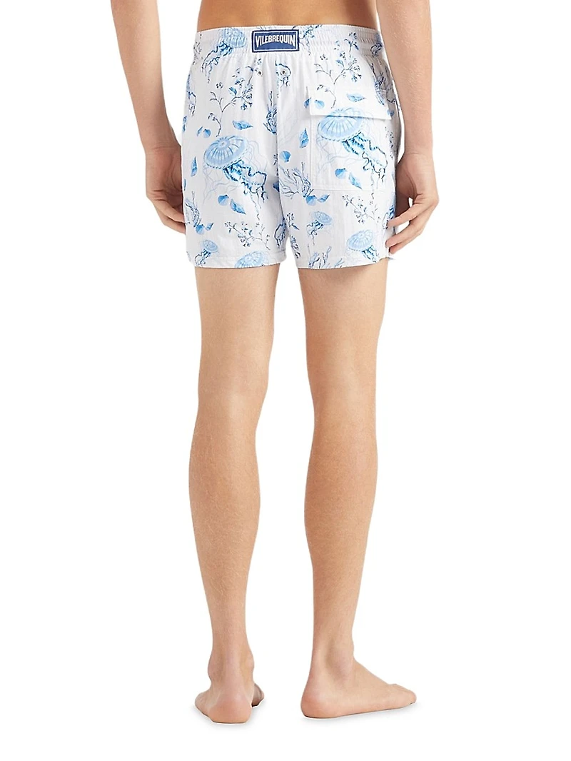 Medusa & Shells Stretch Swim Trunks