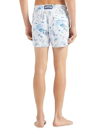 Medusa & Shells Stretch Swim Trunks