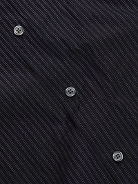 Weekend Striped Cotton Poplin Button-Front Shirt