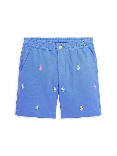 Little Boy's & Boy's Pony Mesh Shorts