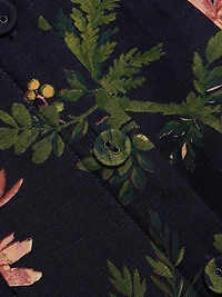 Lindi Silk-Linen Midi-Dress