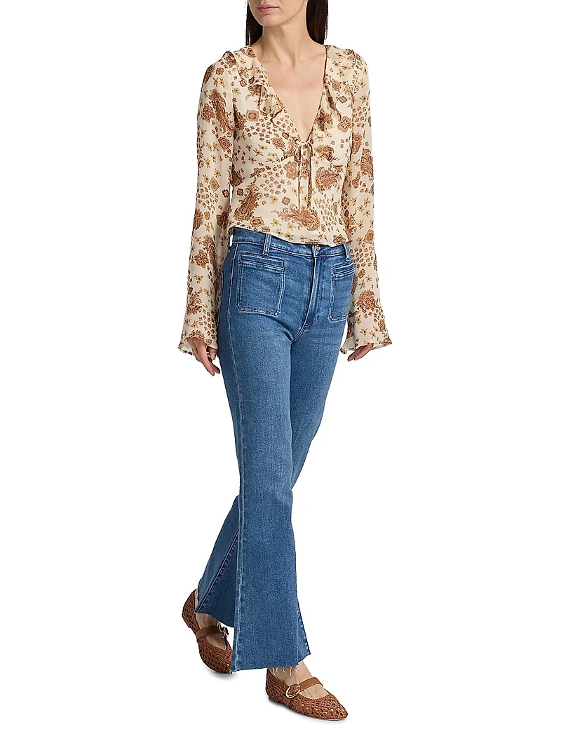 Delamar Paisley Silk Blouse