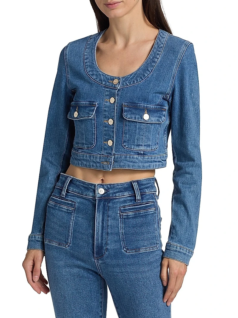 Kiara Denim Crop Jacket