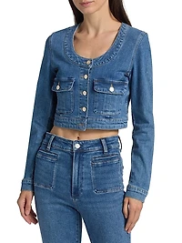Kiara Denim Crop Jacket