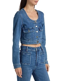 Kiara Denim Crop Jacket