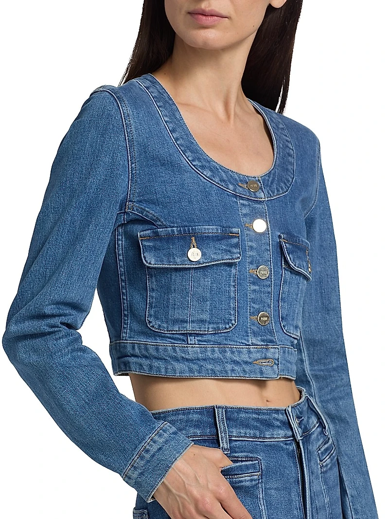 Kiara Denim Crop Jacket
