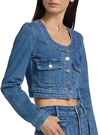 Kiara Denim Crop Jacket