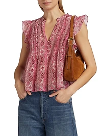 Idris Cotton-Silk Top