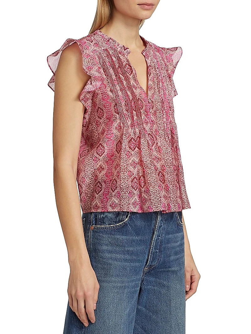 Idris Cotton-Silk Top