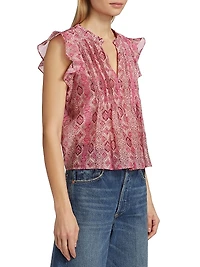 Idris Cotton-Silk Top