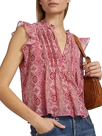 Idris Cotton-Silk Top