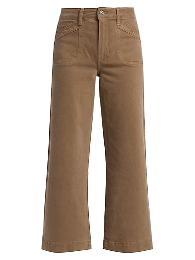 Anessa High-Rise Wide-Leg Crop Jeans