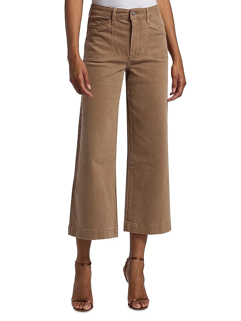 Anessa High-Rise Wide-Leg Crop Jeans