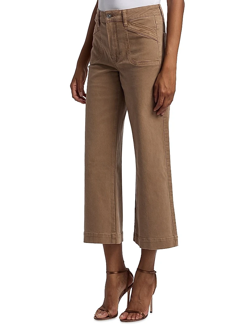 Anessa High-Rise Wide-Leg Crop Jeans