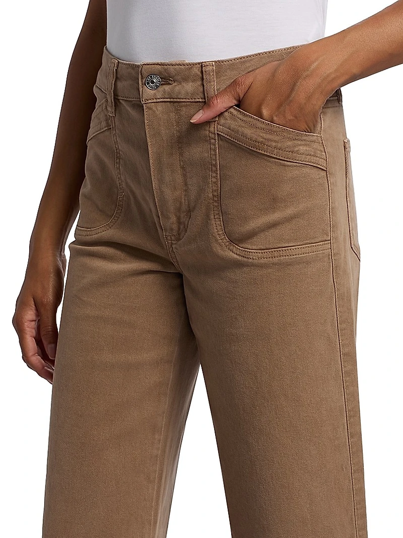 Anessa High-Rise Wide-Leg Crop Jeans