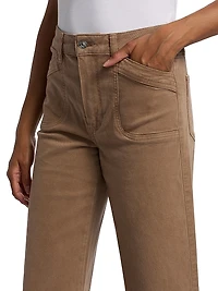 Anessa High-Rise Wide-Leg Crop Jeans
