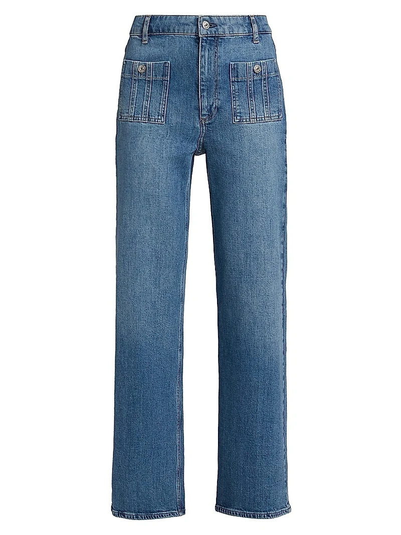 Anessa High-Rise Wide-Leg Jeans