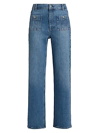 Anessa High-Rise Wide-Leg Jeans