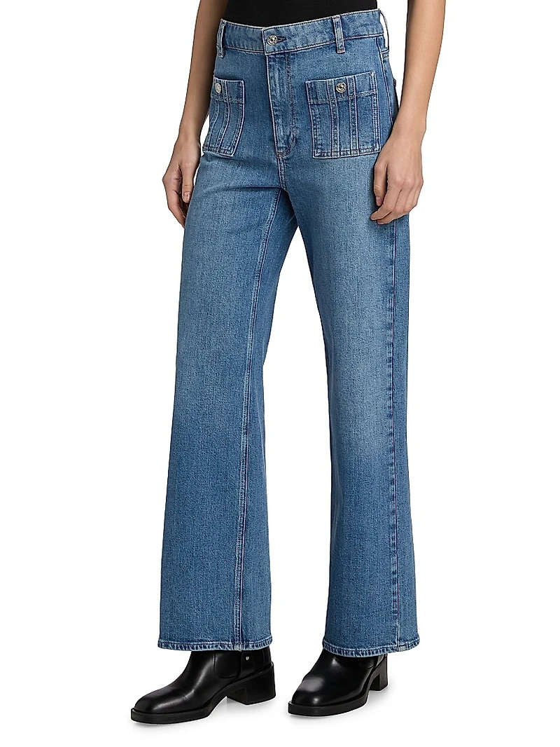 Anessa High-Rise Wide-Leg Jeans