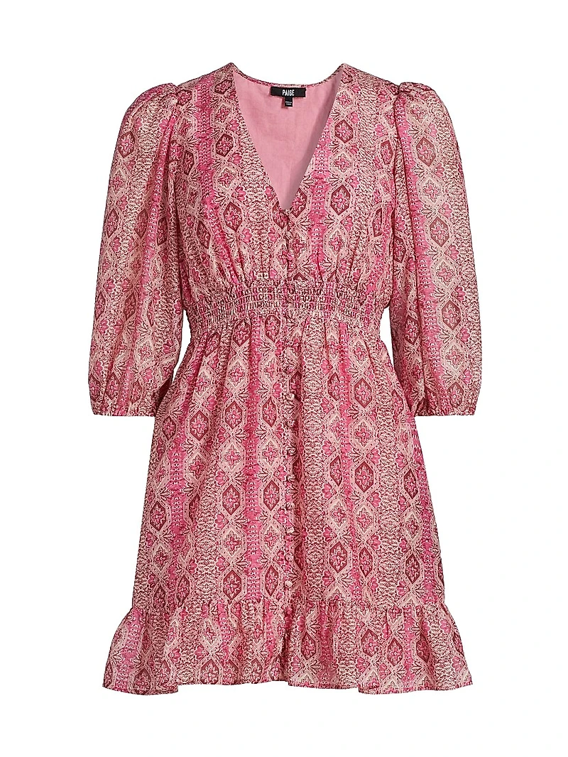 Ophelie Cotton-Silk Minidress