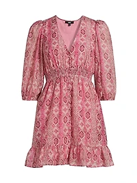 Ophelie Cotton-Silk Minidress