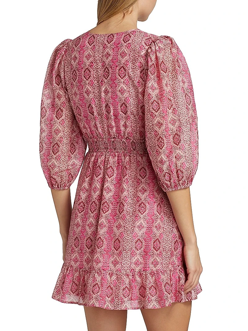 Ophelie Cotton-Silk Minidress