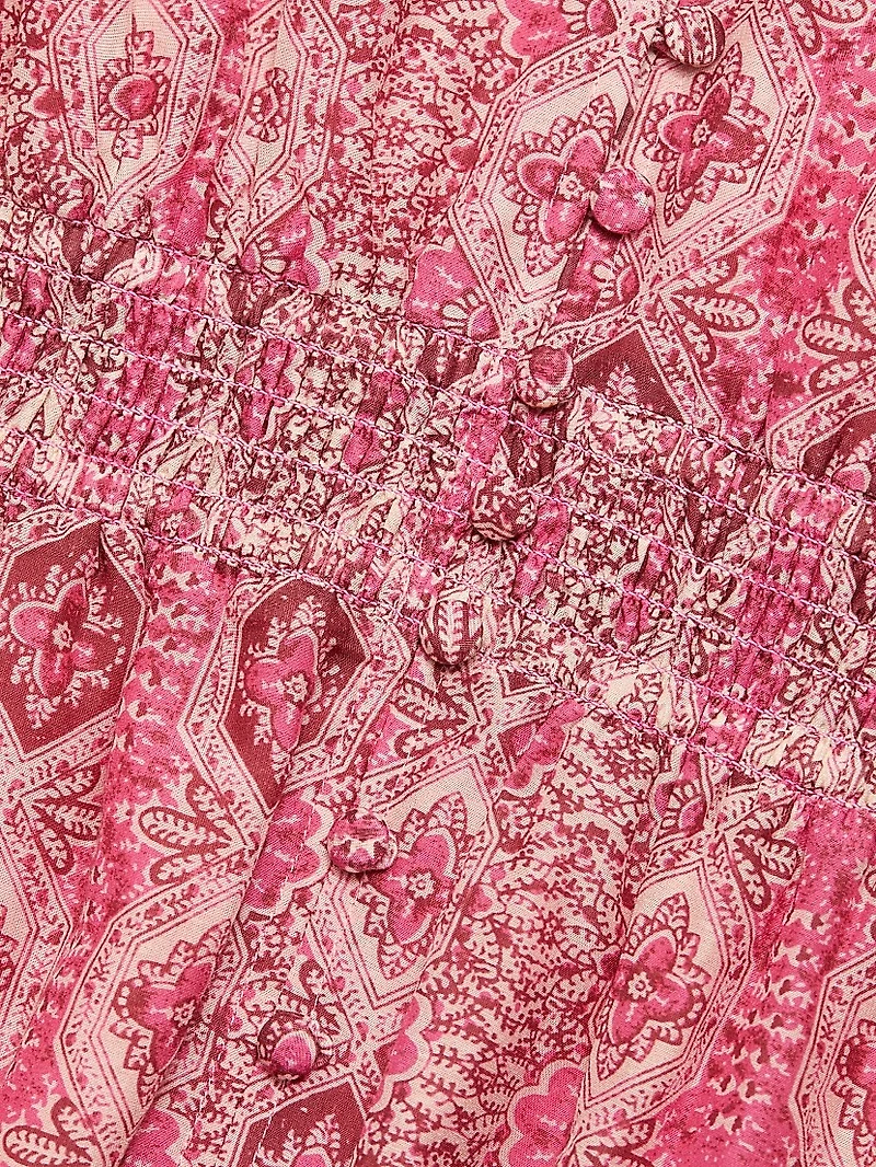 Ophelie Cotton-Silk Minidress