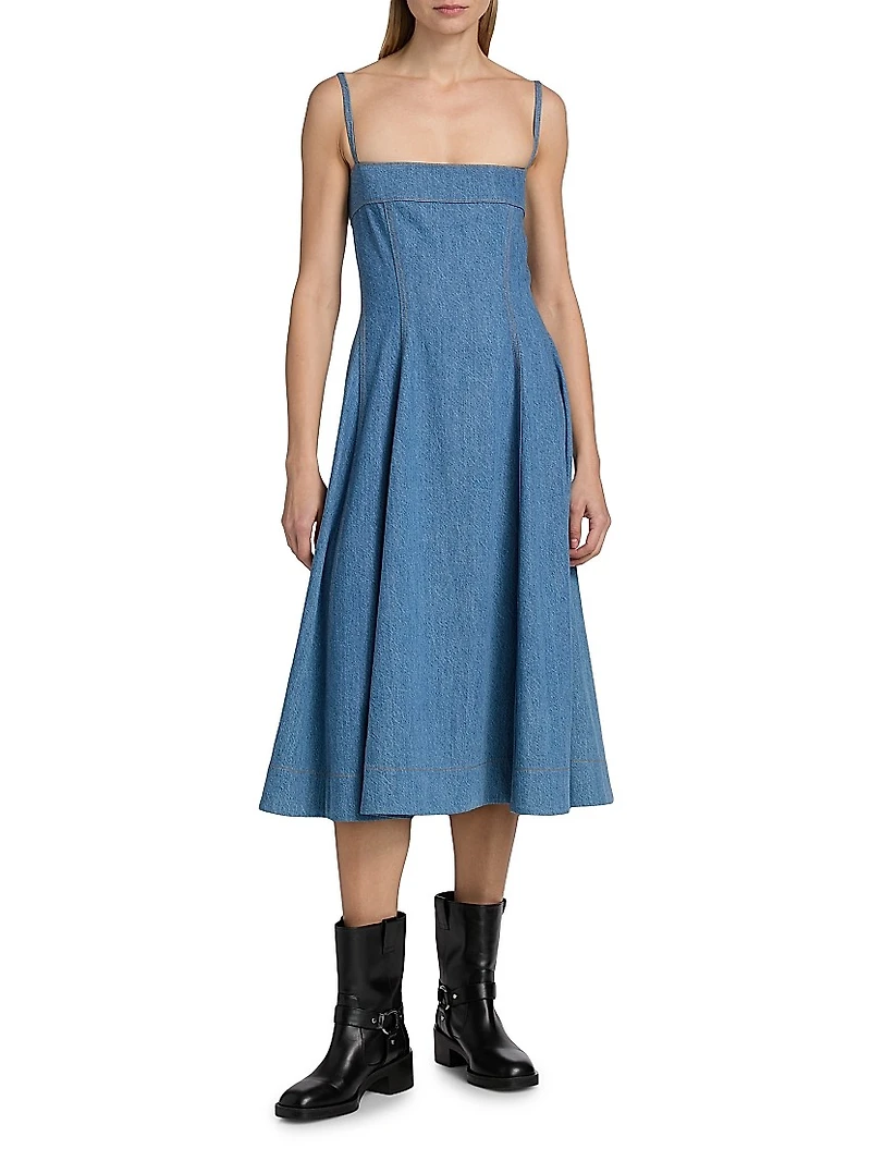 Pippa Denim Midi-Dress
