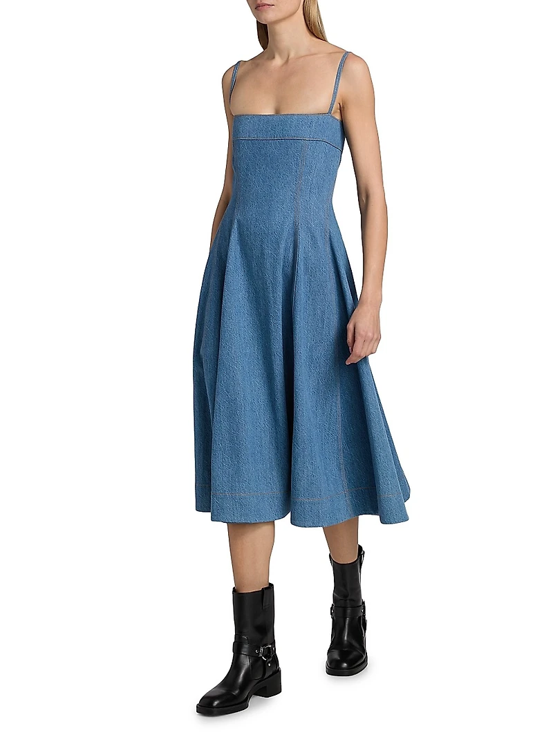 Pippa Denim Midi-Dress