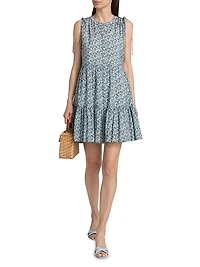 Yulianna Floral Cotton-Blend Minidress