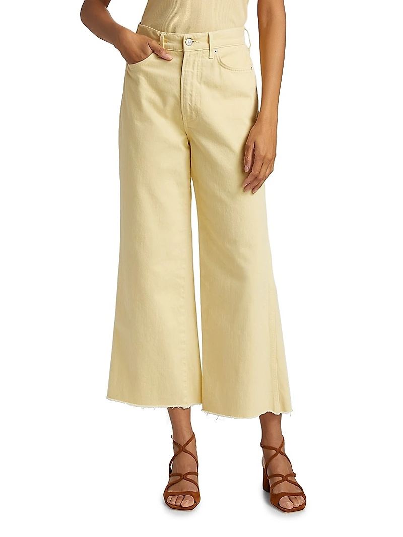 Taylor High-Rise Wide-Leg Crop Jeans
