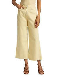 Taylor High-Rise Wide-Leg Crop Jeans