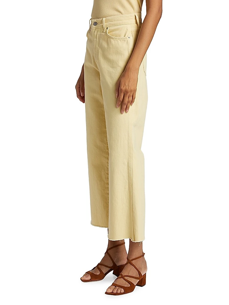 Taylor High-Rise Wide-Leg Crop Jeans
