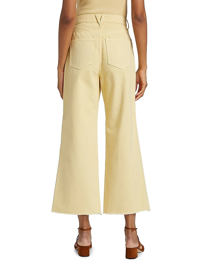 Taylor High-Rise Wide-Leg Crop Jeans