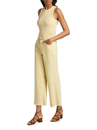 Taylor High-Rise Wide-Leg Crop Jeans