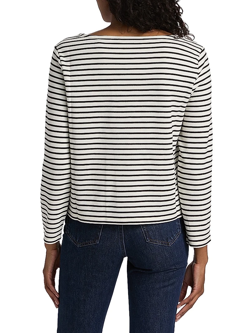 Hovey Striped Knit Top