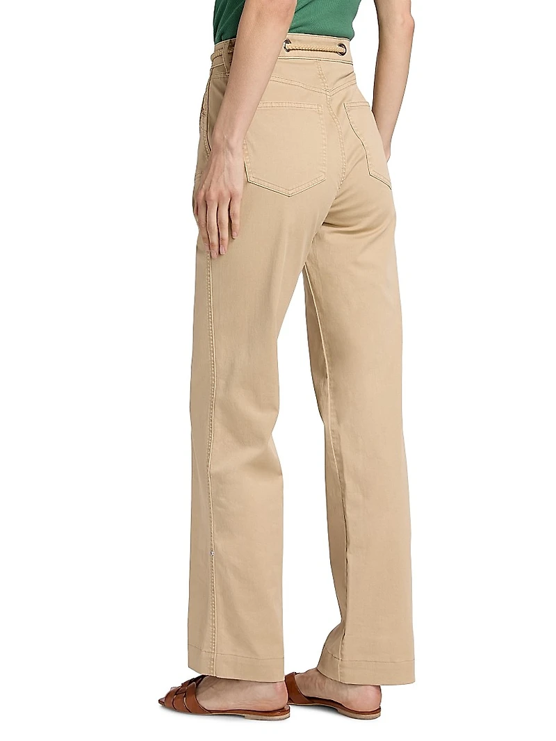 Heather Straight-Leg Pants