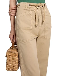 Heather Straight-Leg Pants