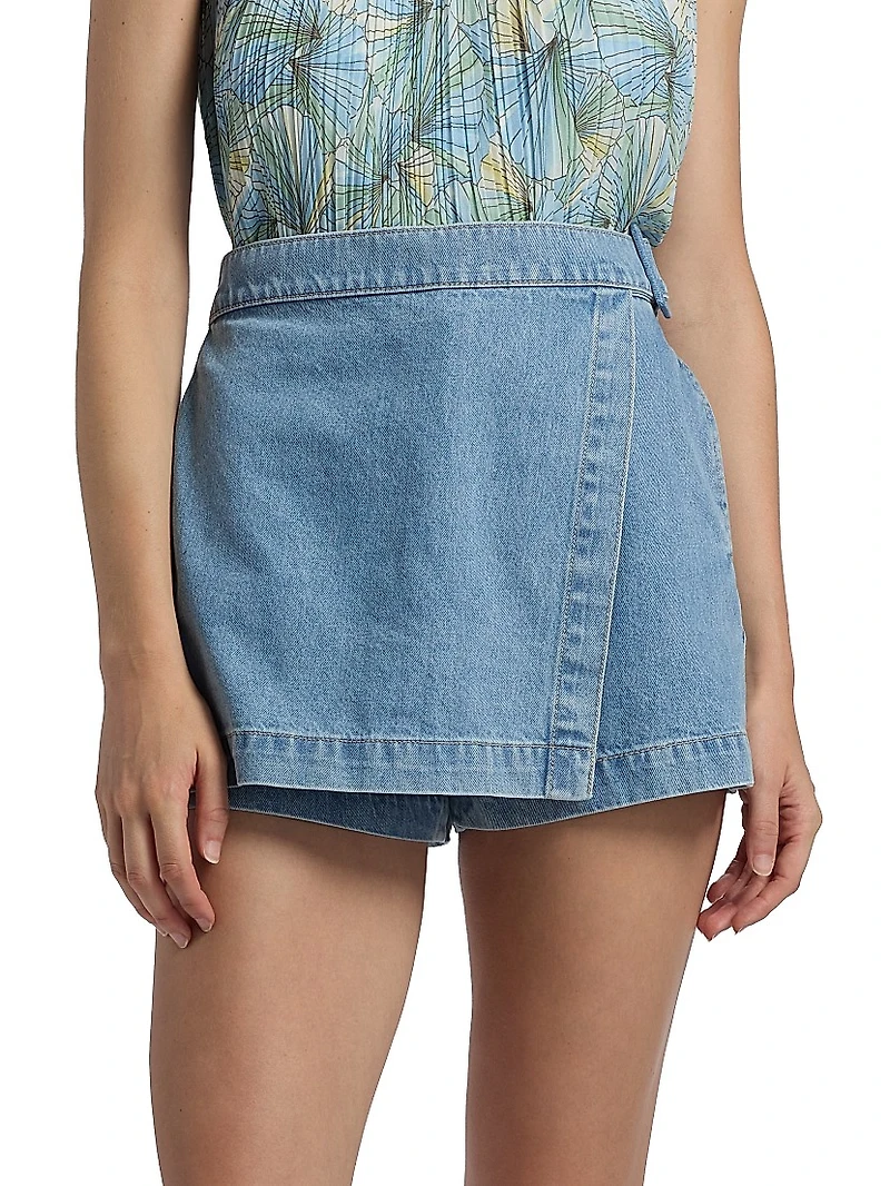 Diaz Denim Wrap Skort