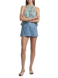 Diaz Denim Wrap Skort