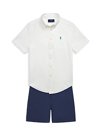 Little Boy's & Boy's Twill Shorts