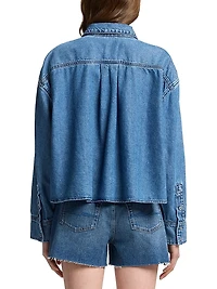Nina Denim Crop Shirt