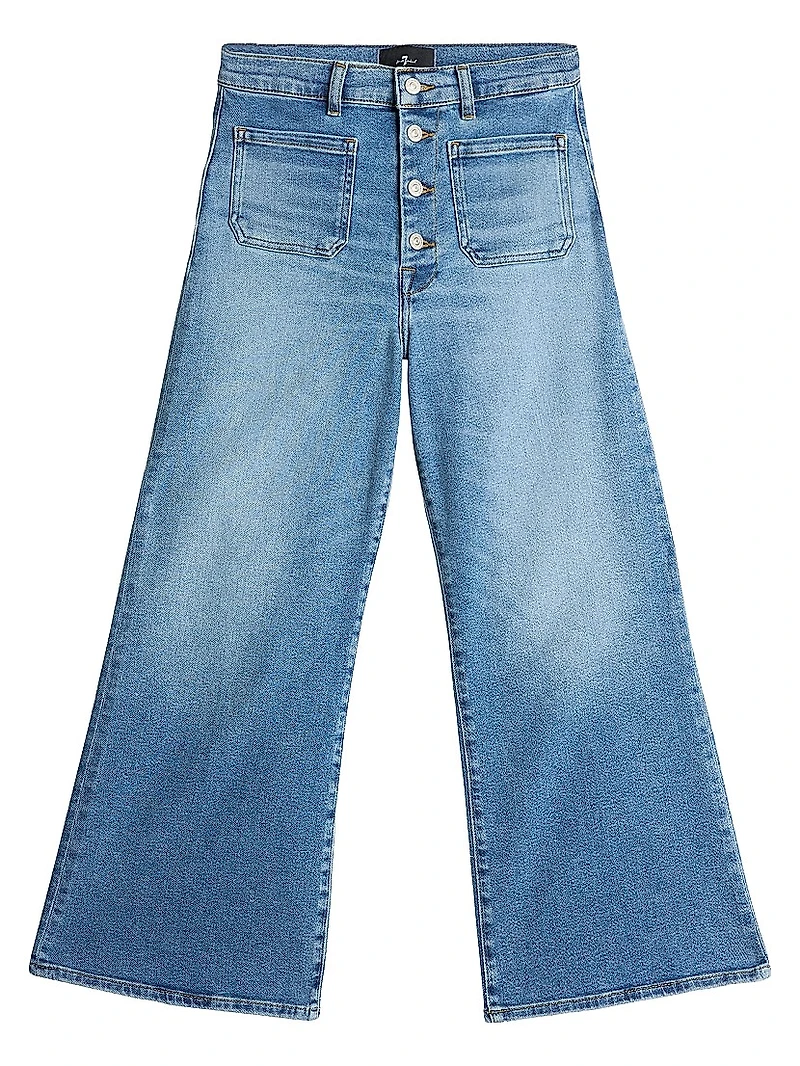 Jo Stretch Ultra High-Rise Wide-Leg Crop Jeans