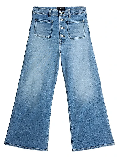 Jo Stretch Ultra High-Rise Wide-Leg Crop Jeans
