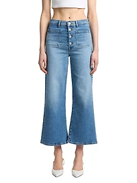 Jo Stretch Ultra High-Rise Wide-Leg Crop Jeans