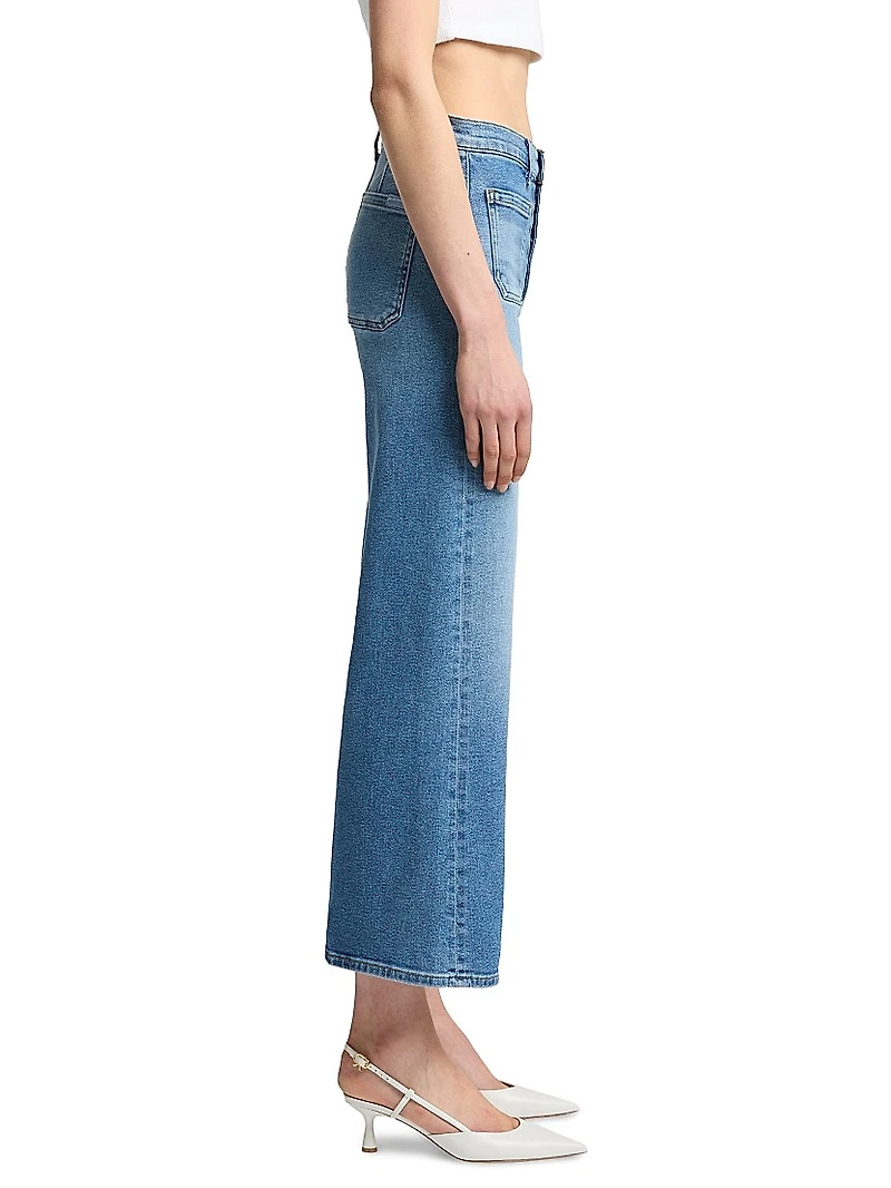Jo Stretch Ultra High-Rise Wide-Leg Crop Jeans