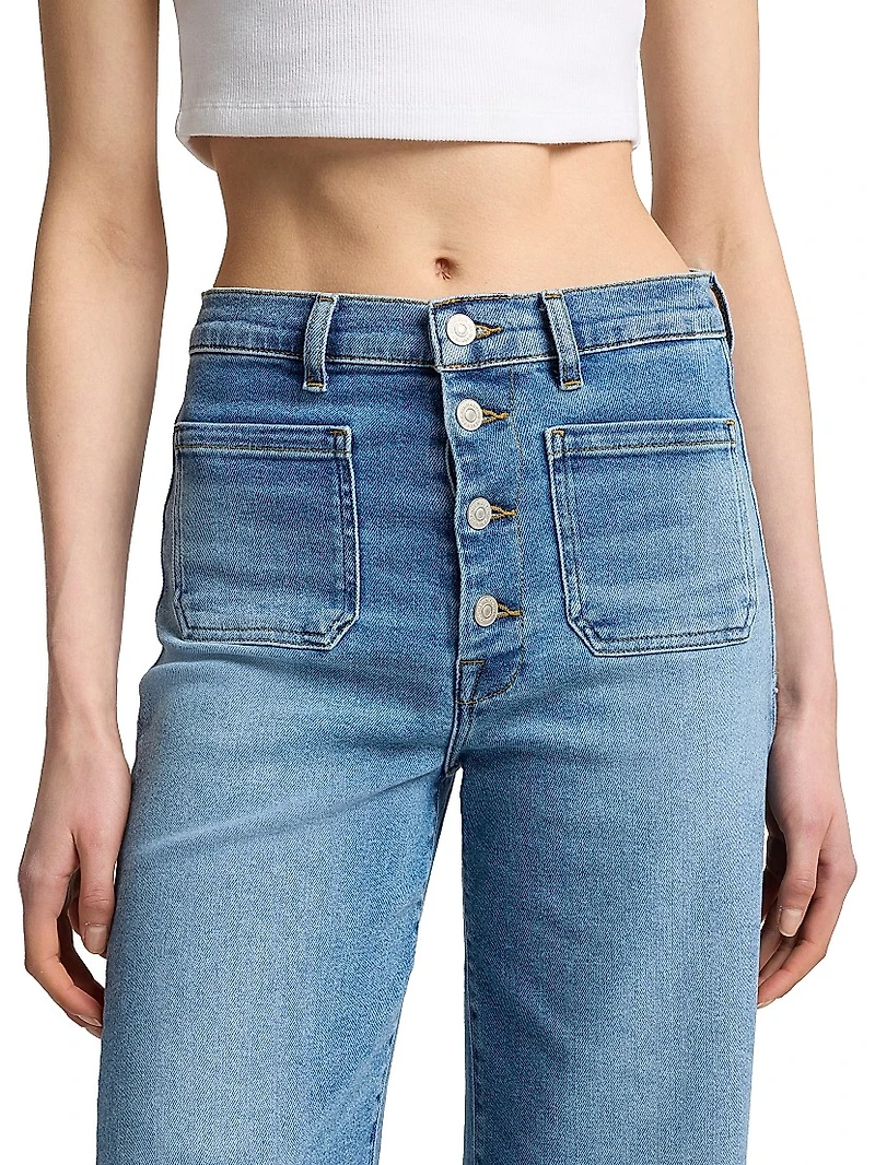 Jo Stretch Ultra High-Rise Wide-Leg Crop Jeans