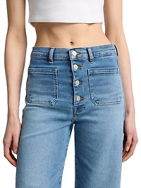 Jo Stretch Ultra High-Rise Wide-Leg Crop Jeans