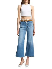 Jo Stretch Ultra High-Rise Wide-Leg Crop Jeans