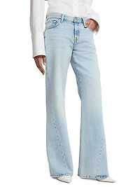 Spencer Low-Rise Seamed Flare Jeans
